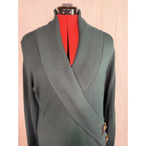 I-N-C international Concepts Womens Sweater Dress Green Size Large E098 - Picture 3 of 11